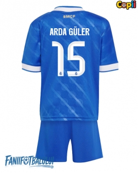 Real Madrid Arda Guler #15 Echipament de Fotbal Replică 2025-26 Copii Treilea (+ Șorturi)
